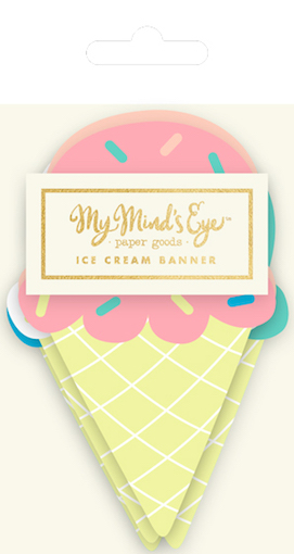 Ice cream  - party banner